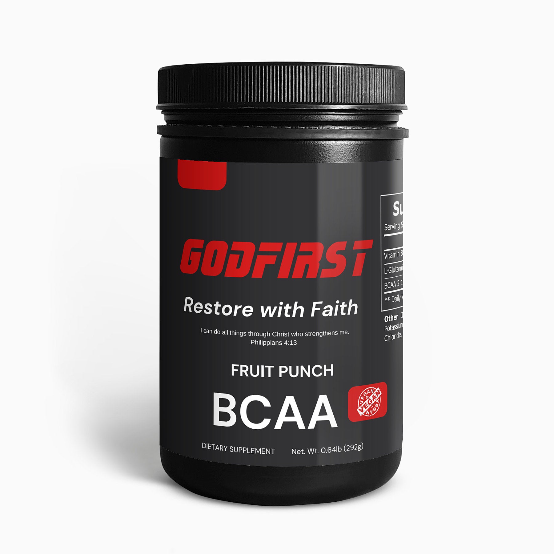 Restore with Faith - BCAA Post Workout Powder (FRUIT PUNCH) -