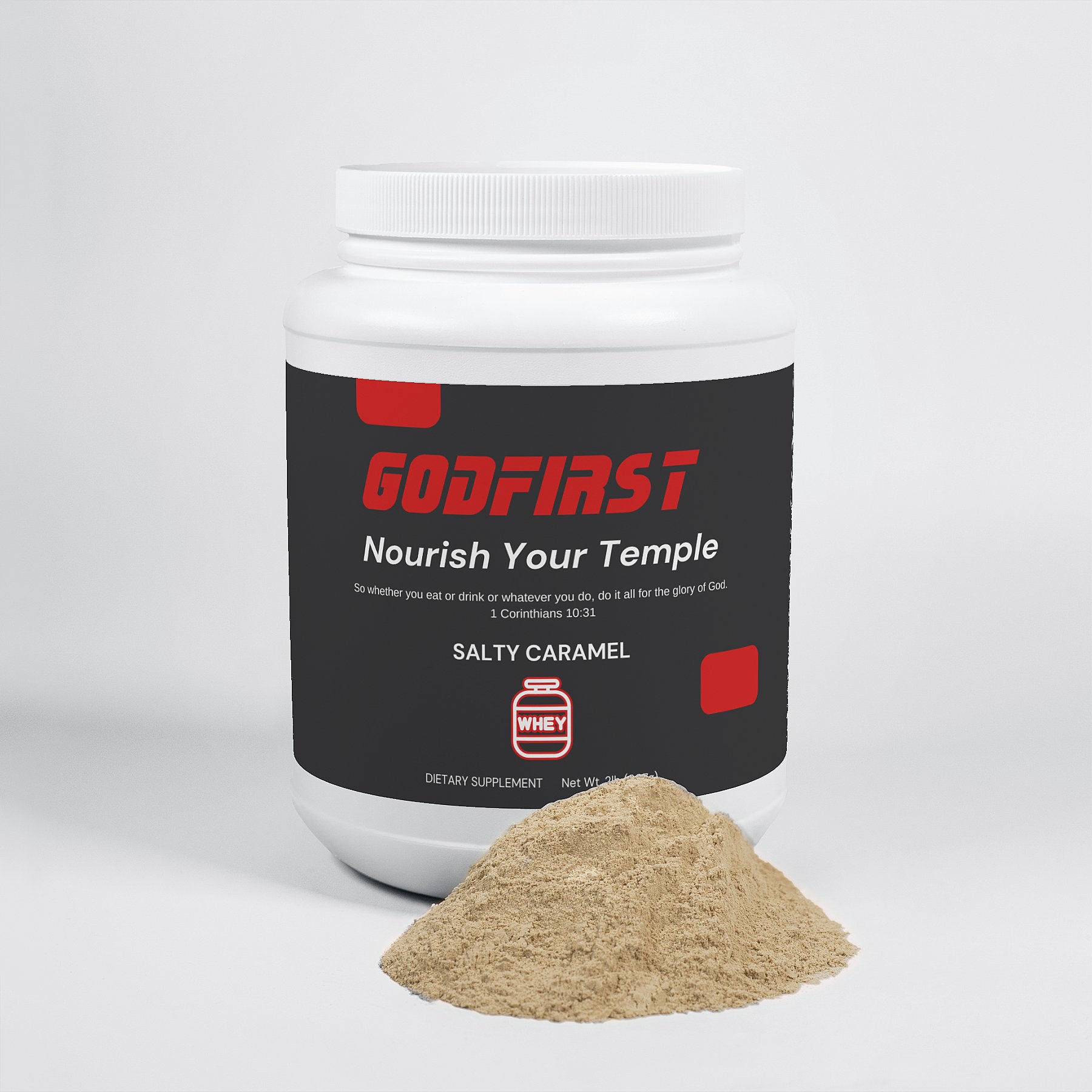 Nourish Your Temple - Whey Protein (Salty Caramel Flavour)