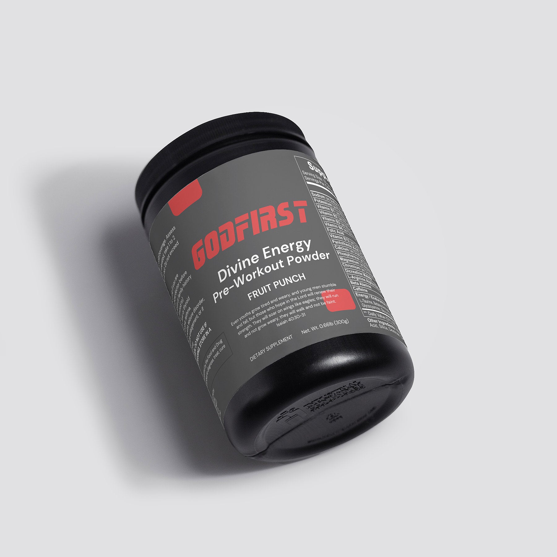 Divine Energy Pre-Workout Powder (Fruit Punch)