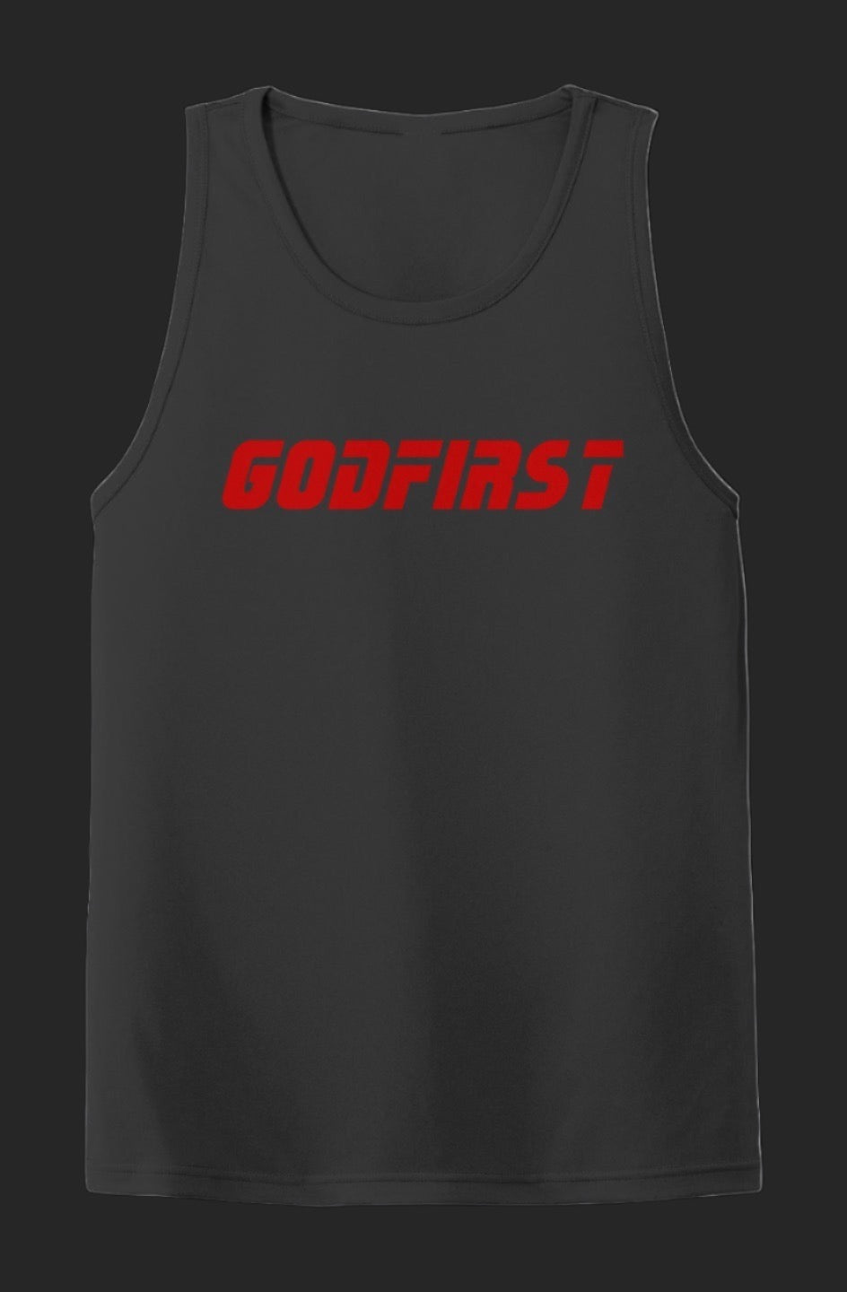 GodFirst Fitness "Warrior's Edge" Matthew 7:24 Performance Tank
