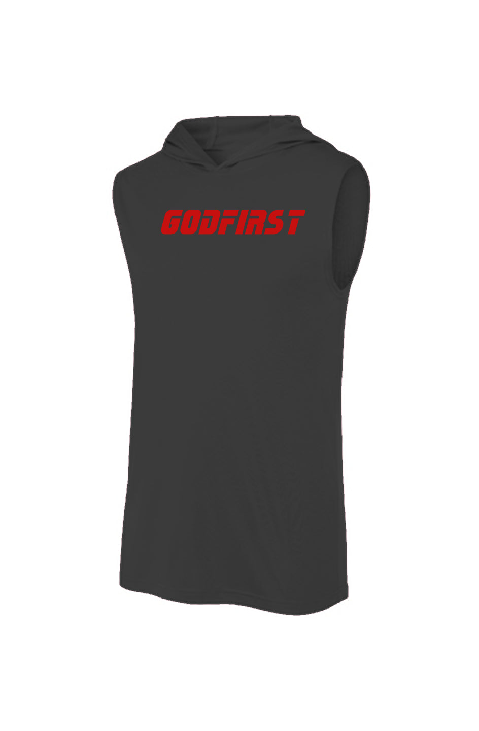 Men's Fighter Sleeveless Hoodie - "GodFirst, I'm 2nd" Edition